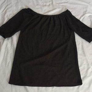 Tovia Black Shoulder Dress